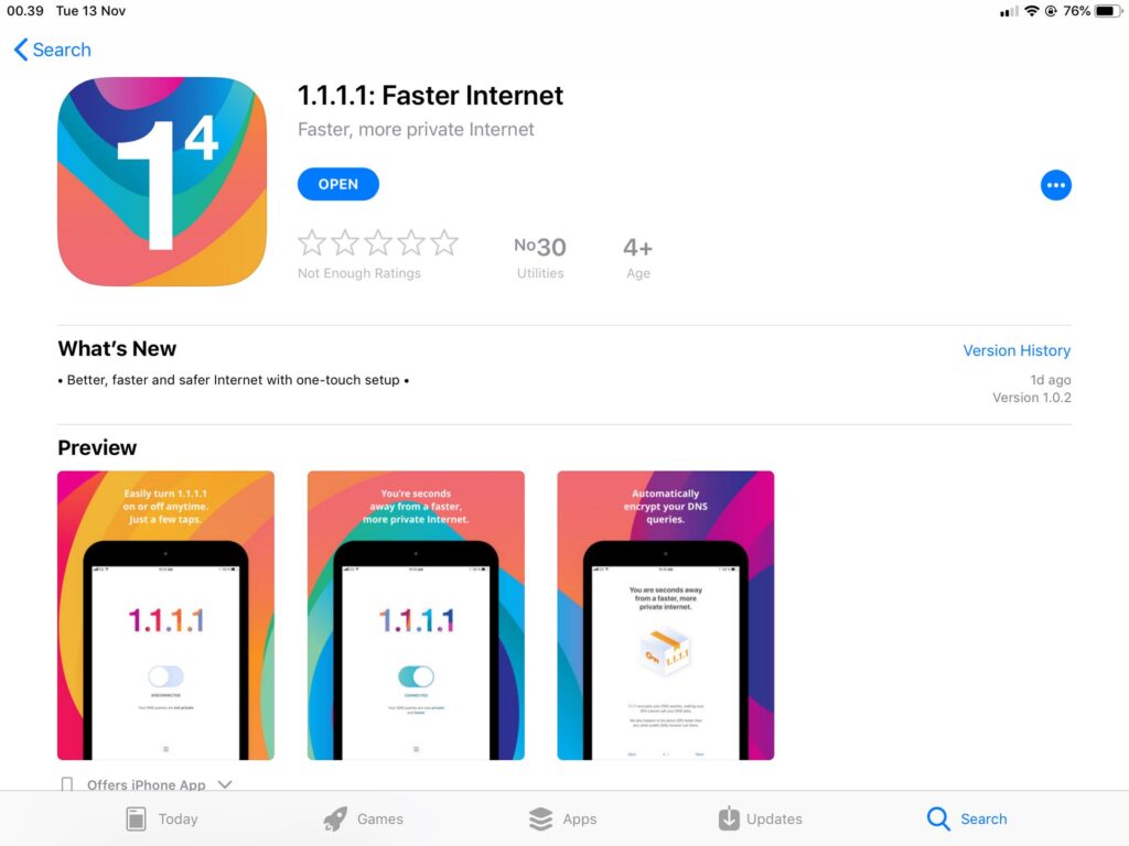 1.1.1.1 VPN